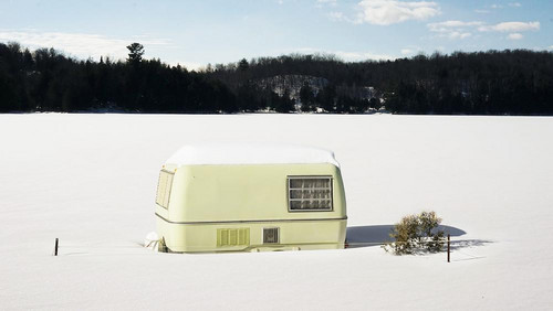 Wohnmobil im Schnee
