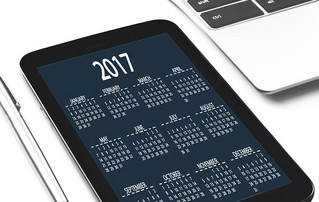 Kalender 2017 auf tablet