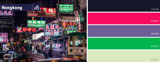 Die Interior-Farben Hongkongs
